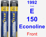 Front Wiper Blade Pack for 1992 Ford E-150 Econoline - Assurance