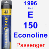 Passenger Wiper Blade for 1996 Ford E-150 Econoline - Assurance