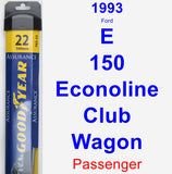 Passenger Wiper Blade for 1993 Ford E-150 Econoline Club Wagon - Assurance