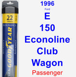 Passenger Wiper Blade for 1996 Ford E-150 Econoline Club Wagon - Assurance