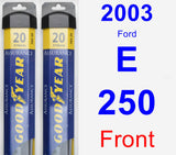 Front Wiper Blade Pack for 2003 Ford E-250 - Assurance