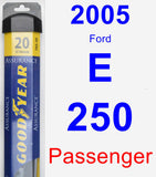 Passenger Wiper Blade for 2005 Ford E-250 - Assurance