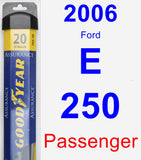 Passenger Wiper Blade for 2006 Ford E-250 - Assurance