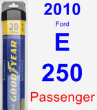 Passenger Wiper Blade for 2010 Ford E-250 - Assurance