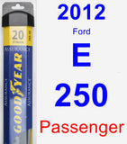 Passenger Wiper Blade for 2012 Ford E-250 - Assurance