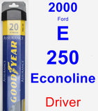 Driver Wiper Blade for 2000 Ford E-250 Econoline - Assurance