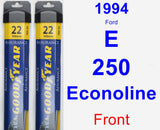 Front Wiper Blade Pack for 1994 Ford E-250 Econoline - Assurance