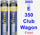 Front Wiper Blade Pack for 2003 Ford E-350 Club Wagon - Assurance