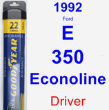 Driver Wiper Blade for 1992 Ford E-350 Econoline - Assurance