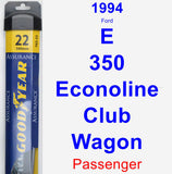 Passenger Wiper Blade for 1994 Ford E-350 Econoline Club Wagon - Assurance