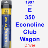 Driver Wiper Blade for 1997 Ford E-350 Econoline Club Wagon - Assurance