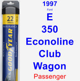 Passenger Wiper Blade for 1997 Ford E-350 Econoline Club Wagon - Assurance