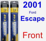 Front Wiper Blade Pack for 2001 Ford Escape - Assurance