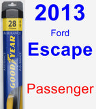 Passenger Wiper Blade for 2013 Ford Escape - Assurance