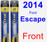 Front Wiper Blade Pack for 2014 Ford Escape - Assurance