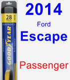 Passenger Wiper Blade for 2014 Ford Escape - Assurance