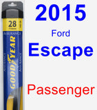 Passenger Wiper Blade for 2015 Ford Escape - Assurance