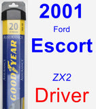 Driver Wiper Blade for 2001 Ford Escort - Assurance