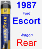 Rear Wiper Blade for 1987 Ford Escort - Assurance