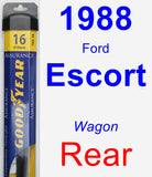 Rear Wiper Blade for 1988 Ford Escort - Assurance