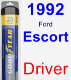 Driver Wiper Blade for 1992 Ford Escort - Assurance