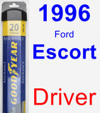 Driver Wiper Blade for 1996 Ford Escort - Assurance