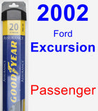 Passenger Wiper Blade for 2002 Ford Excursion - Assurance