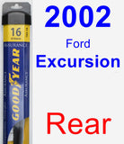 Rear Wiper Blade for 2002 Ford Excursion - Assurance
