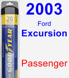 Passenger Wiper Blade for 2003 Ford Excursion - Assurance