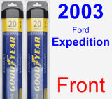 Front Wiper Blade Pack for 2003 Ford Expedition - Assurance