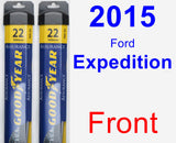 Front Wiper Blade Pack for 2015 Ford Expedition - Assurance