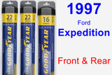 Front & Rear Wiper Blade Pack for 1997 Ford Expedition - Assurance