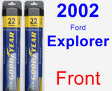 Front Wiper Blade Pack for 2002 Ford Explorer - Assurance