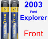 Front Wiper Blade Pack for 2003 Ford Explorer - Assurance