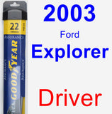 Driver Wiper Blade for 2003 Ford Explorer - Assurance