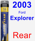 Rear Wiper Blade for 2003 Ford Explorer - Assurance