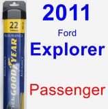 Passenger Wiper Blade for 2011 Ford Explorer - Assurance