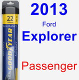 Passenger Wiper Blade for 2013 Ford Explorer - Assurance