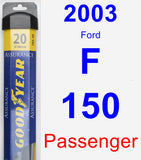 Passenger Wiper Blade for 2003 Ford F-150 - Assurance