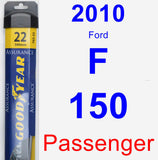 Passenger Wiper Blade for 2010 Ford F-150 - Assurance