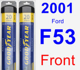 Front Wiper Blade Pack for 2001 Ford F53 - Assurance