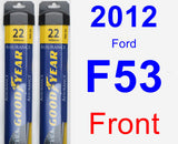 Front Wiper Blade Pack for 2012 Ford F53 - Assurance