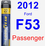 Passenger Wiper Blade for 2012 Ford F53 - Assurance