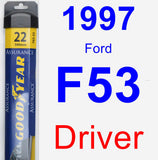 Driver Wiper Blade for 1997 Ford F53 - Assurance