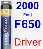 Driver Wiper Blade for 2000 Ford F650 - Assurance