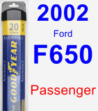 Passenger Wiper Blade for 2002 Ford F650 - Assurance