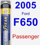 Passenger Wiper Blade for 2005 Ford F650 - Assurance