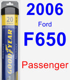 Passenger Wiper Blade for 2006 Ford F650 - Assurance