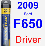 Driver Wiper Blade for 2009 Ford F650 - Assurance