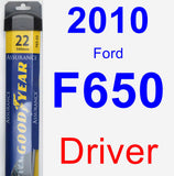 Driver Wiper Blade for 2010 Ford F650 - Assurance